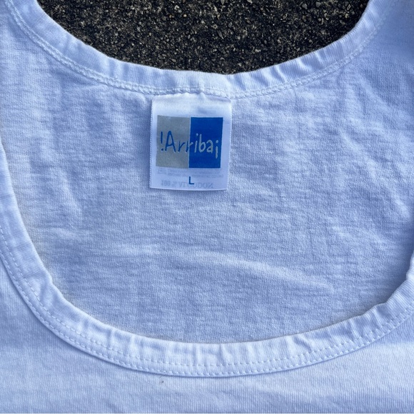 Vintage White Cozumel Mexico Tequila Tank Top Size Large Beach Funny Tee - Picture 4 of 5